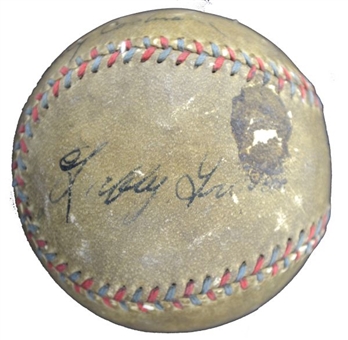 Lefty Grove and Mickey Cochrane Signed Baseball